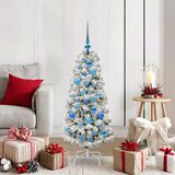  Umjetno božićno drvce s nogom Zelena i bijela 120 cm | shoptok.hr