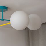  plafonski luster moon 4xE27/15W/230V tirkizna/žuta | Eponuda.com