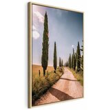  Slika - Italian cypresses (1 Part) Vertical 40x60 U prirodnom drvenom okviru | shoptok.hr