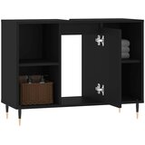  Kupaonski ormarić crni 80 x 33 x 60 cm od konstruiranog drva Crna | Shoptok.si