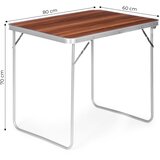 Modern Home Modernhome sklopivi turistički stol 80x60 cm, smeđi | shoptok.hr