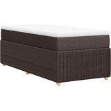  Krevet s oprugama i madracem tamnosmeđi 100 x 200 cm od tkanine | shoptok.hr