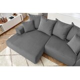 Bobochic Paris Siva baršunasti kutna garnitura Enjoy – | shoptok.hr