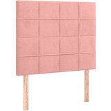  Okvir za krevet s uzglavljem ružičasti 120 x 200 cm baršunasti | shoptok.hr
