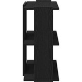  Regal za knjige s 3 razine crni 60x30x60 cm konstruirano drvo | shoptok.hr