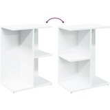 vidaXL Nočna mizica bela 46,5x29x61 cm inženirski les | Shoptok.si