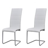 Maison Chic Nihajni Jedilni stoli - Vzorci stoli 2 kosa belo umetno usnje A1532, (22031040) | Shoptok.si