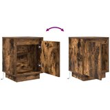  Noćni ormarići s LED svjetlima 2 kom dimljeni hrast 38x34x50 cm | shoptok.hr