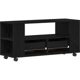 TV ormarić s kotačićima crni hrast 102x34,5x43 cm | shoptok.hr