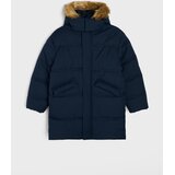 Sinsay Duga puffer jakna s krznenim obrubom na kapuljači | shoptok.hr