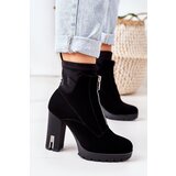 Boto Insulated Boots On A Block Heel Black Wonder Woman | Shoptok.si