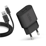 Sbs stenski polnilec + polnilni kabel usb-a na micro-usb, 5 w, črn Cene