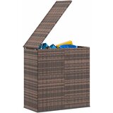  Kutija za vrtne jastuke od PE ratana 100 x 49 x 103,5 cm smeđa | shoptok.hr