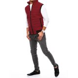 DStreet Kamizelka męska pikowana bordowa | Shoptok.si