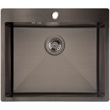 LAVEO Inox sudoper Marmara sa sifonom, grafit, 51x59 cm Cijene
