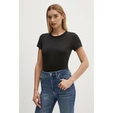 Calvin Klein Jeans Kratka majica ženska, črna barva, J20J223909