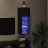 TV ormar za montažu na zid Zidne Crni hrast 30,5 x 30 x 90 cm | shoptok.hr