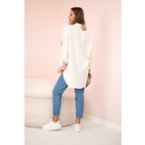 Kesi Włoski Cotton muslin shirt oversize light beige | shoptok.hr