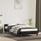  Okvir kreveta s uzglavljem bez madraca crni 90x200cm baršunasti | shoptok.hr