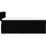 vidaXL Box spring postelja z vzmetnico črna 80x200 cm blago | Shoptok.si