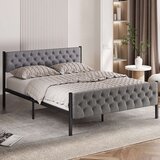 Hanah home krevet u francuskom stilu, 120x88x200 cm, siva Cijene