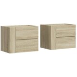 Maison Chic Stenski Dvo delni komplet Nočne omarice - Nočne mize sonoma hrast 45x30x35 cm, (21688788) Cene