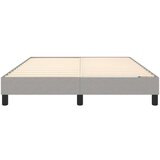  Za krevet s oprugama svjetlosivi 140 x 190 cm od tkanine | shoptok.hr