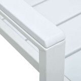 Beli Vrtne stolice 4 kom bijele HDPE s izgledom drva | shoptok.hr