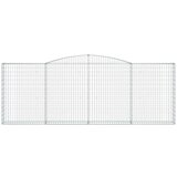  Lučne gabionske košare 2 kom 400x30x140/160cm pocinčano željezo | shoptok.hr