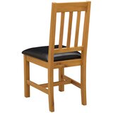  Stolac za blagovanje VENLO 2 pcs Čvrsto Hrastovo Drvo Crna | Eponuda.com