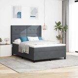  s opruga kutije Tamno siva 140 x 190 cm Baršun | shoptok.hr