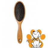 Tauro Pro Line brush Massage Oblong, Drvena Masažna Četka Za Dugu Dlaku Cene