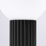 Sollux Črna namizna svetilka s steklenim senčilom (višina 19 cm) Orbital – | Shoptok.si