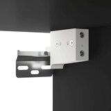  Komoda crna 80 x 33 x 70 cm od konstruiranog drva | shoptok.hr
