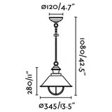 Faro 71139 - Spoljašnje viseće svetlo NAUTICA 1xE27/11W/230V | Eponuda.com