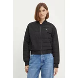 Calvin Klein Jeans Bomber jakna ženska, črna barva, J20J223871