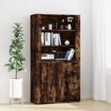  Visoka omara dimljen hrast inženirski les, (20653447) | Shoptok.si