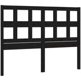  Posteljno vzglavje črno 205,5x4x100 cm trdna borovina, (20644481) | Shoptok.si