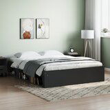 Maison Chic Posteljni okvir - Dvoposteljna postelja - Zakonska postelja črn 150x200 cm-J13853, (21762741) | Shoptok.si