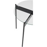 Hübsch Okrogla stranska mizica s stekleno mizno ploščo ø 45 cm Beam – | Shoptok.si