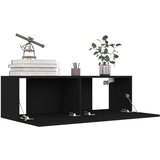  Komplet TV omaric 6-delni črna iverna plošča, (20730635) | Shoptok.si
