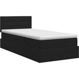  s madracem i skladištem Crna 90 x 190 cm Baršun | shoptok.hr