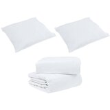 vidaXL Komplet odej z blazino 3 pcs Bela Perje, (5000065426) | Shoptok.si