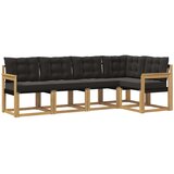 Set vanjskih sofa 5 kom. Bijela i crna | Eponuda.com