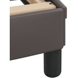 vidaXL Postelja z vzmetnico siva 140x190 cm umetno usnje | Shoptok.si