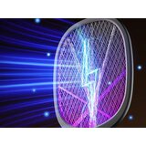  2v1 aku. električni lopar uničevalec insektov LED UV USB 52m stojalo | Shoptok.si