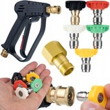 Rosfix SET BRIZGALNA GLAVA ZA VISOKOTLAČNI ČISTILNIK – 5 ŠOB, PIŠTOLA 22 MM, ADAPTER EASY!LOCK | 300 BAR, (5000036486) | Shoptok.si