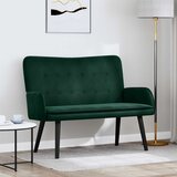  Kauč za dvoje Tamnozelena 115 x 61 x 87 cm Baršun | shoptok.hr