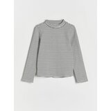 Reserved - Črtasta majica z dolgimi rokavi - Bela | Shoptok.si