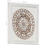  Umjetnički dekor 2 pcs Smeđa i bijela 40 x 40 x 1,5 cm | shoptok.hr